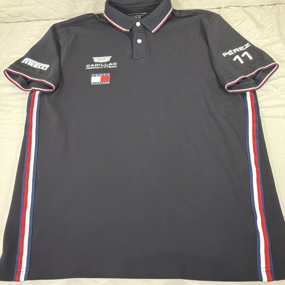 Tommy Hilfiger Cadillac Formula 1 Team Sergio Perez 11 Polo Shirt XL